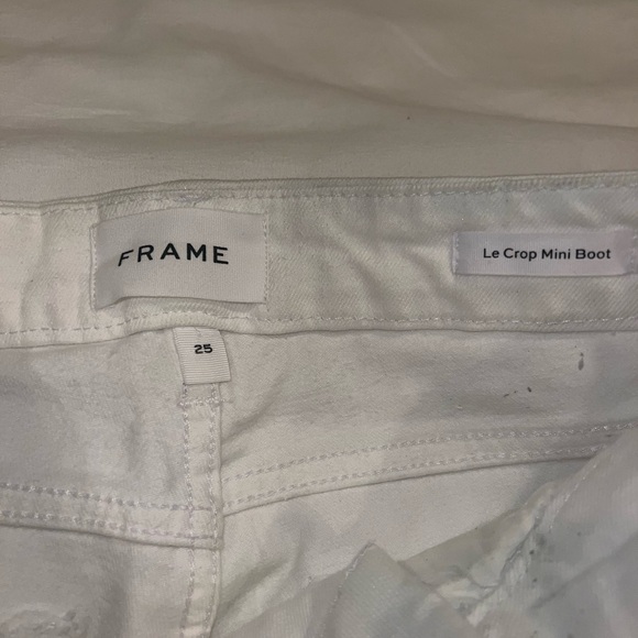 Frame Le Cropped Jeans White/metallic - Picture 4 of 4